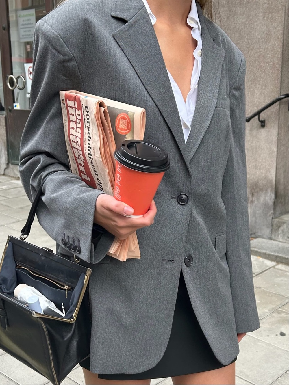 Djerf Avenue Forever Blazer Grey